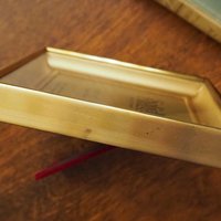 Vintage brass photo frame | Shadowbox picture frame | Brass photo frame 9x13 cm | Vintage brass picture frame | Solid brass frame