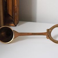 Vintage candle holder set | Brass candlestick holders | Vintage brass candle holders and candle snuffer | Vintage Christmas gift set