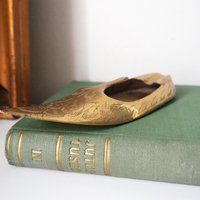 Vintage brass ashtray | Shoe shaped ashtray | Brass shoe ashtray | Brass home decor | Small ashtray | Vintage tobacciana