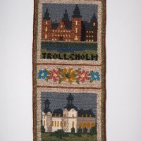 Vintage wall hanging | Scandinavian wall hanging | Traditional wall tapestry | Church wall hanging | Swedish tapestry | Skånska slott