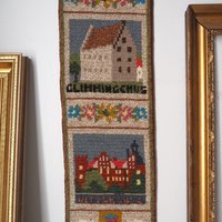 Vintage wall hanging | Scandinavian wall hanging | Traditional wall tapestry | Church wall hanging | Swedish tapestry | Skånska slott