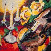 Vintage wall hanging | Vintage violin tapestry | Thick wall tapestry | Cottage core wall hanging | Vintage tapestry | Retro wall hanging