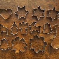 Vintage gingerbread shapes | Vintage gingerbread molds | Traditional gingerbread cookie shapes | Christmas baking molds | Vintage baking