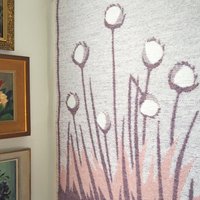 Vintage wall hanging | Large wall hanging | Vintage wall tapestry | Scandinavian woven textile | Made in Finland | Cottongrass tapestry