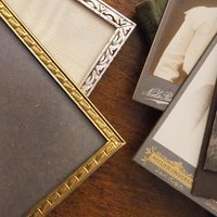 Set of two vintage photo frames | Vintage photo frames 13x18 cm | Vintage brass picture frames | Vintage silver plated frames