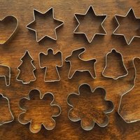Vintage gingerbread shapes | Vintage gingerbread molds | Traditional gingerbread cookie shapes | Christmas baking molds | Vintage baking