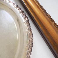 Vintage silver plated tray | Vintage silver platter | Vintage serving tray | Ornate serving tray | Silver plated tray Amy