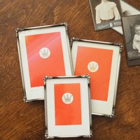 Set of three vintage photo frames | Vintage silver plated photo frames | Silver plated vintage frames | Silver plated picture frames