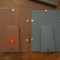 Set of two vintage photo frames | Vintage photo frames 13x18 cm | Vintage brass picture frames | Vintage silver plated frames