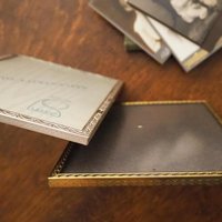 Set of two vintage photo frames | Vintage photo frames 13x18 cm | Vintage brass picture frames | Vintage silver plated frames