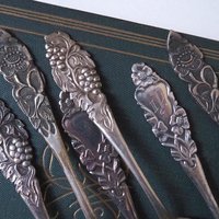 Set of six vintage teaspoons | Small silver plated teaspoons | Mismatched teaspoon set | Vintage alpacca teaspoons