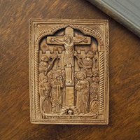 Vintage Orthodox icon | Orthodox icon | Ceramic religious icon | Vintage ceramic icon | Small vintage icon