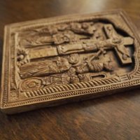 Vintage Orthodox icon | Orthodox icon | Ceramic religious icon | Vintage ceramic icon | Small vintage icon