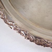 Vintage silver plated tray | Vintage silver platter | Vintage serving tray | Ornate serving tray | Silver plated tray Amy