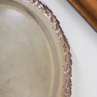 Vintage silver plated tray | Vintage silver platter | Vintage serving tray | Ornate serving tray | Silver plated tray Amy