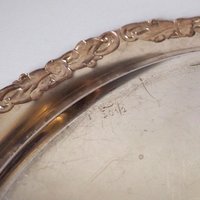 Vintage silver plated tray | Vintage silver platter | Vintage serving tray | Ornate serving tray | Silver plated tray Amy