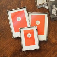Set of three vintage photo frames | Vintage silver plated photo frames | Silver plated vintage frames | Silver plated picture frames