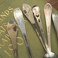 Set of six vintage teaspoons | Small silver plated teaspoons | Mismatched teaspoon set | Vintage alpacca teaspoons