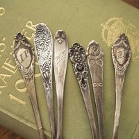 Set of six vintage teaspoons | Small silver plated teaspoons | Mismatched teaspoon set | Vintage alpacca teaspoons