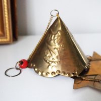 Vintage wind chime | Vintage brass wind chime | Brass wind chime | Angel wind chime with bells | Vintage Christmas decor