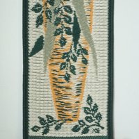 Vintage wall hanging | Long wall hanging | Nature wall hanging | Scandinavian woven textile | Made in Finland