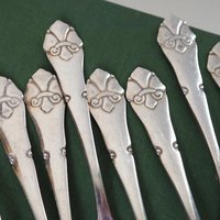 Set of ten vintage dessert forks | Danish dessert forks | Vintage dessert forks | Atla dessert forks | Small vintage forks | Made in Denmark