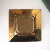 Vintage trinket dish | Vintage brass trinket dish | Heavy brass dish | Vintage brass ashtray | Asian brass dish