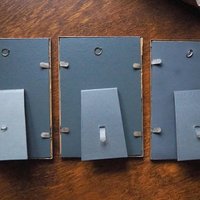 Set of three vintage photo frames | Silver plated photo frames 11x16 cm | Vintage silver plated picture frames | Vintage picture frames