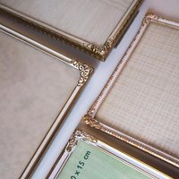 Set of four vintage photo frames | Set of four mismatched vintage frames | Vintage brass picture frames | Vintage brass frame set