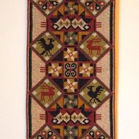 Vintage wall hanging | Scandinavian wall hanging | Traditional wall tapestry | Ornamental wall hanging | Finnish tapestry
