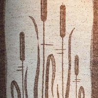 Vintage wall hanging | Scandinavian wall tapestry | Lapuan Kankurit wall hanging | Vintage wall tapestry | Finnish wall tapestry | Cattails