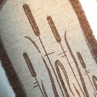 Vintage wall hanging | Scandinavian wall tapestry | Lapuan Kankurit wall hanging | Vintage wall tapestry | Finnish wall tapestry | Cattails