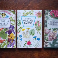 Vintage flower and plant book set | Finnish flower books | Vintage botanical books | Illustrated flower books | Vintage floral illustrations
