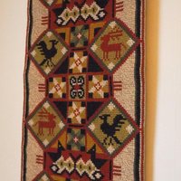 Vintage wall hanging | Scandinavian wall hanging | Traditional wall tapestry | Ornamental wall hanging | Finnish tapestry