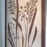 Vintage wall hanging | Large wall hanging | Scandinavian wall tapestry | Brown and beige wall hanging | Made in Finland