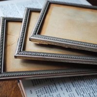 Set of three vintage photo frames | Silver plated photo frames 11x16 cm | Vintage silver plated picture frames | Vintage picture frames