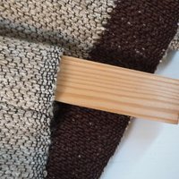 Vintage wall hanging | Large wall hanging | Scandinavian woven textile | Brown and beige wall hanging | Abstract wall tapestry