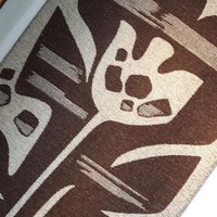 Vintage wall hanging | Large wall hanging | Scandinavian woven textile | Brown and beige wall hanging | Abstract wall tapestry