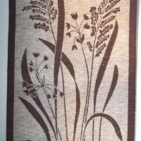 Vintage wall hanging | Large wall hanging | Scandinavian wall tapestry | Brown and beige wall hanging | Made in Finland