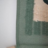 Vintage wall hanging | Floral wall tapestry | Scandinavian woven textile | Pastel wall tapestry | | Made in Finland