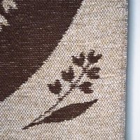 Vintage wall hanging | Lily of the Valley wall tapestry | Large wall hanging | Scandinavian woven textile | Brown wall hanging