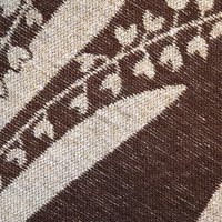 Vintage wall hanging | Lily of the Valley wall tapestry | Large wall hanging | Scandinavian woven textile | Brown wall hanging