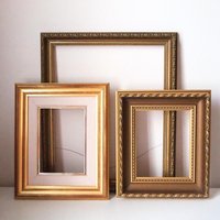Vintage wooden frames | Vintage wooden picture frames | Gilded vintage frames | Made in Finland