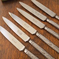 Set of six vintage fruit knives | Solingen fruit knives | Midcentury fruit knives | Vintage Solingen fruit knives | Made in Sweden