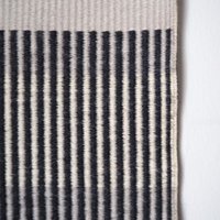 Vintage wall tapestry | Long wall hanging | Scandinavian woven textile | Geometrical wall tapestry | Black and white wall tapestry