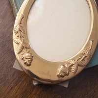 Vintage photo frame | Oval photo frame Finland | Floral picture frame | Vintage picture frame | Made in Finland