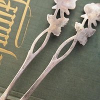 Vintage alpacca silver cake servers | Set of two vintage cake servers | Alpacca silver cake servers | Vintage serveware