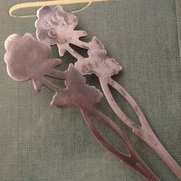 Vintage alpacca silver cake servers | Set of two vintage cake servers | Alpacca silver cake servers | Vintage serveware