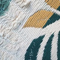 Vintage wall hanging | Floral wall tapestry | Scandinavian woven textile | Pastel wall tapestry | | Made in Finland