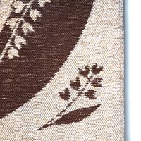 Vintage wall hanging | Lily of the Valley wall tapestry | Large wall hanging | Scandinavian woven textile | Brown wall hanging